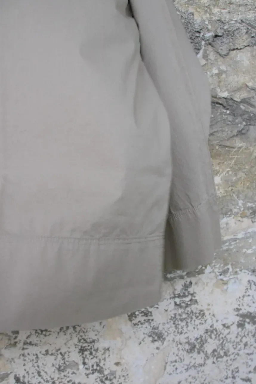 by basics Bluse 13024 im kastigen Schnitt in sand - Baumwolle & Elasthan