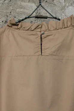 by basics Bluse 13005 in desert/caramel mit Puffärmeln - Baumwolle & Elasthan