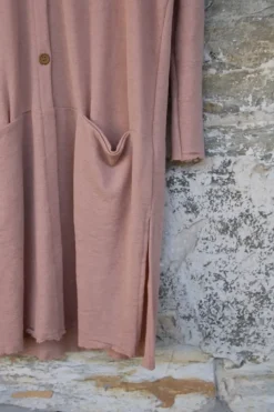 by basics Strickjacke 8009 im hellen apricot (nude) - reine, Öko Tex zertifizierte Merinowolle