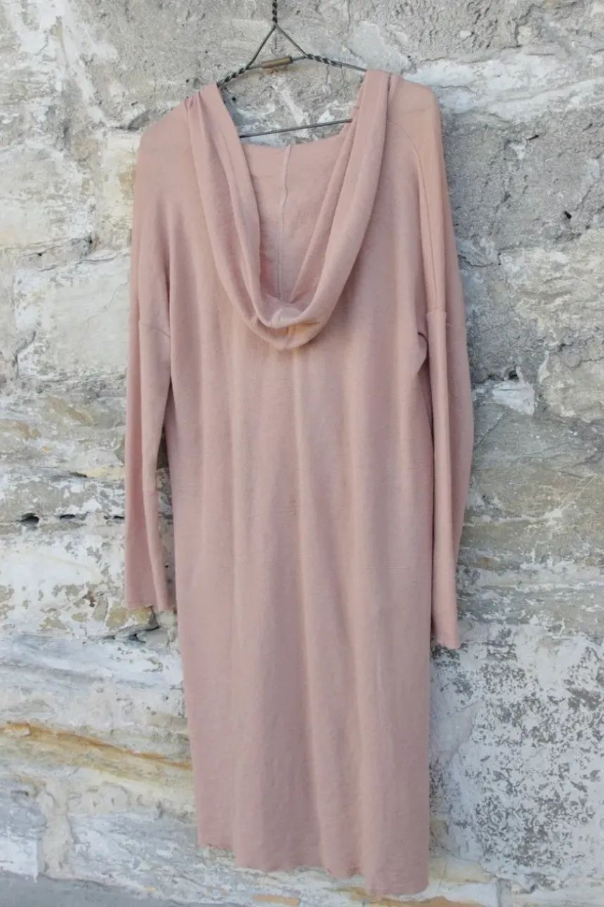 by basics Strickjacke 8009 im hellen apricot (nude) - reine, Öko Tex zertifizierte Merinowolle