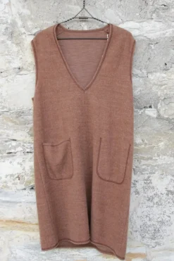 by basics Wende-Kleid 18010 in camel melange/braun - reine, superkuschelige Wolle