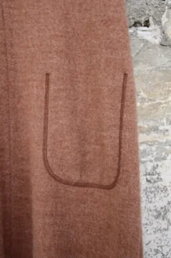 by basics Wende-Kleid 18010 in camel melange/braun - reine, superkuschelige Wolle