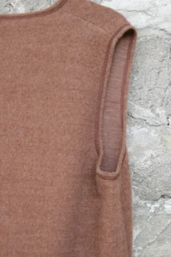 by basics Wende-Kleid 18010 in camel melange/braun - reine, superkuschelige Wolle