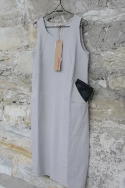 cocon commerz Privatsachen Kleid 2210309 EINKOMET in kiesel/hellgrau - Bicotton