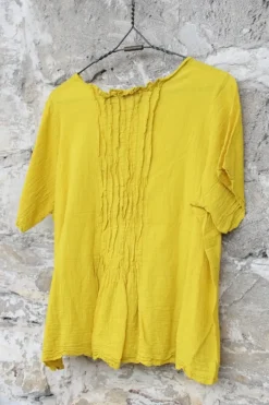 cocon commerz Privatsachen Bluse 2110604 KERAMISCH in gelb - Ecokattun aus reiner Bio-Baumwolle