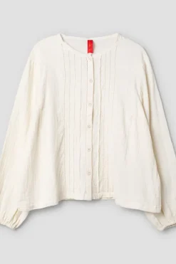*Ewa i Walla Bluse 44101 ALETTA in cremeweiss (cream) - softe Winterbaumwolle