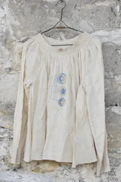 Ewa i Walla Bluse 44776 aus zarten Karogewebe in creme - softer Voile