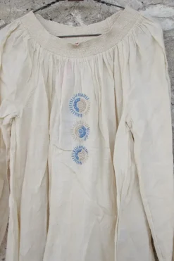 Ewa i Walla Bluse 44776 aus zarten Karogewebe in creme - softer Voile