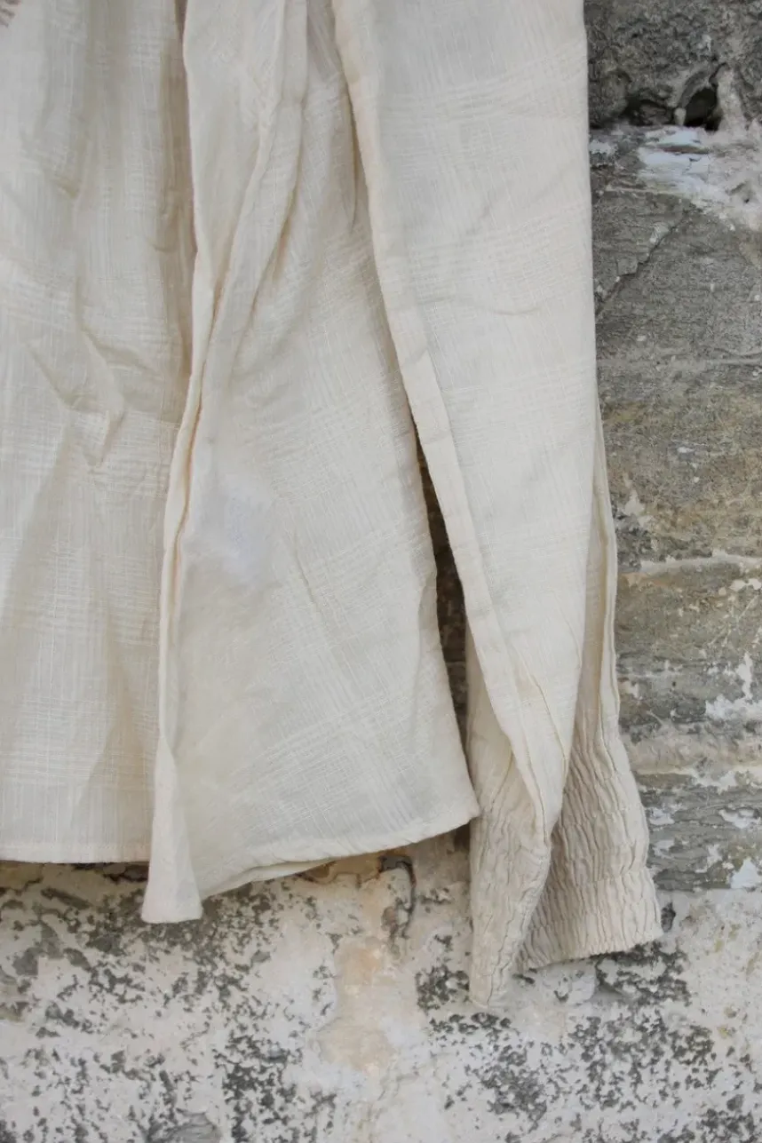 Ewa i Walla Bluse 44776 aus zarten Karogewebe in creme - softer Voile