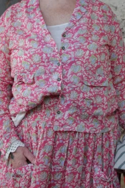 *Ewa i Walla Bluse 44118 CECILIA mit süßem flower print (original) - softer Voile