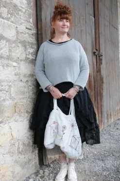 Ewa i Walla Bluse 44962 GERD in schwarz (black) - softe Sushi Voile aus Baumwolle & Viskose