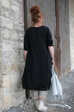 Ewa i Walla Bluse 44962 GERD in schwarz (black) - softe Sushi Voile aus Baumwolle & Viskose
