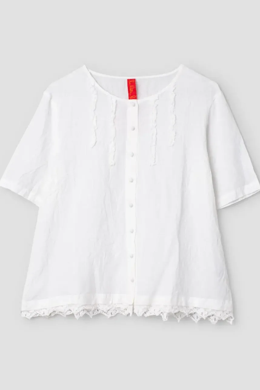 Ewa i Walla Bluse 44982 GUN in weiss (white) - Sushi Voile aus softer Baumwolle & Viskose