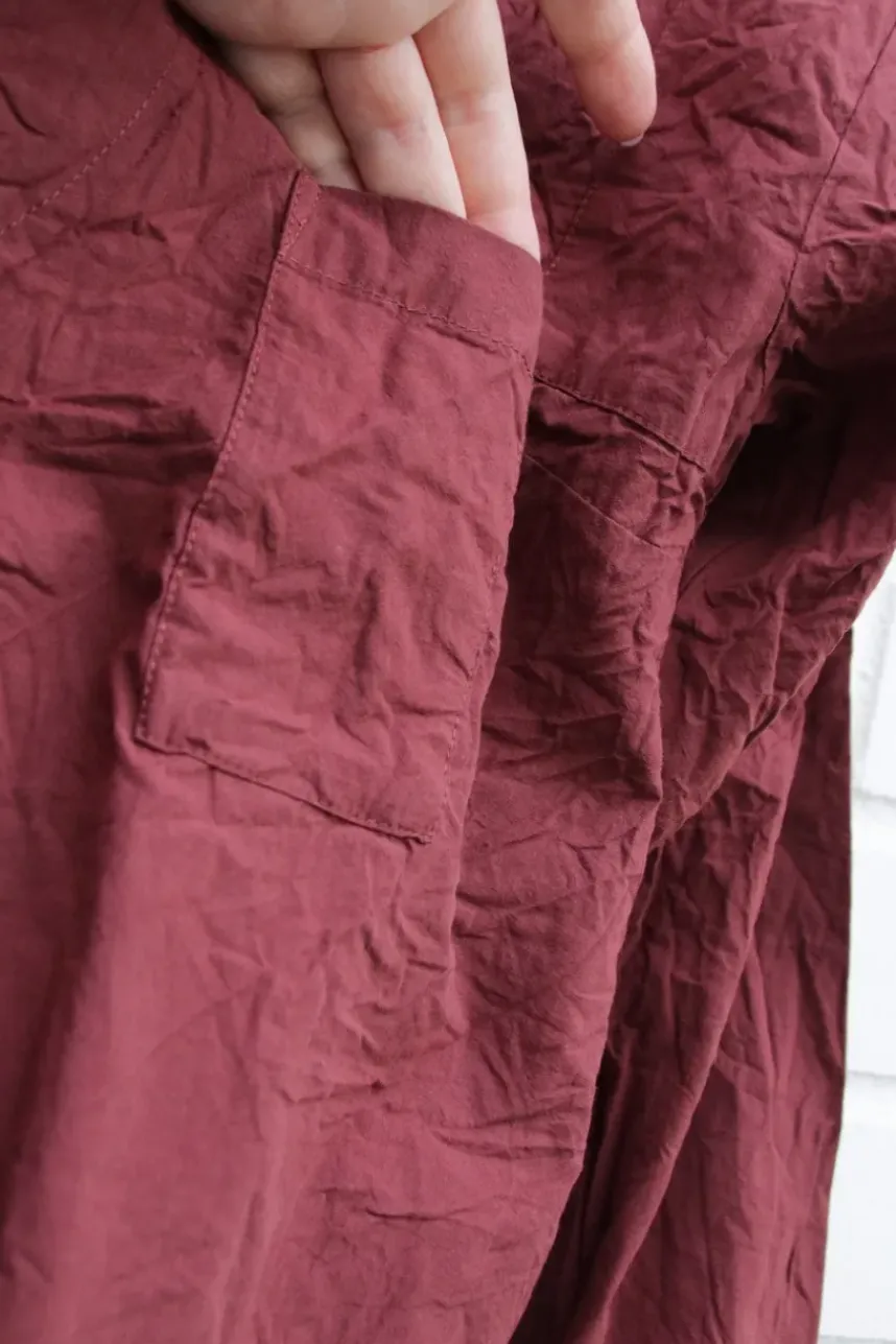 *Ewa i Walla Bluse 44103 IRELA in burgunder rot (burgundy) - reine Knitterbaumwolle