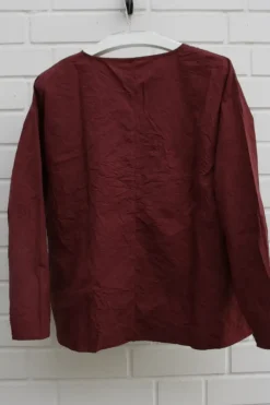 *Ewa i Walla Bluse 44103 IRELA in burgunder rot (burgundy) - reine Knitterbaumwolle