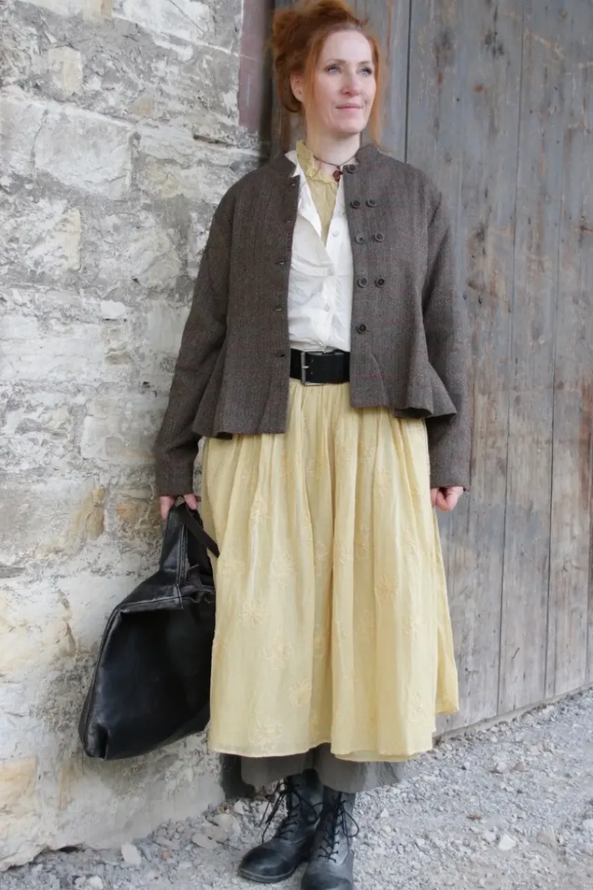 *Ewa i Walla Bluse 44103 IRELA in cremeweiß (cream) - reine Knitterbaumwolle