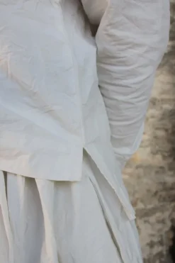 *Ewa i Walla Bluse 44103 IRELA in cremeweiß (cream) - reine Knitterbaumwolle