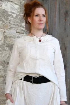 *Ewa i Walla Bluse 44107 LOIS in creme (cream) - reine Knitterbaumwolle