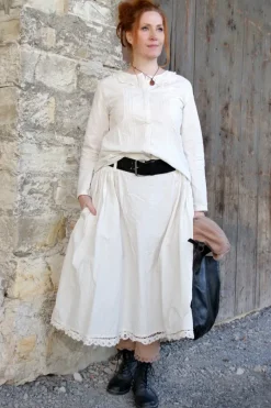 *Ewa i Walla Bluse 44107 LOIS in creme (cream) - reine Knitterbaumwolle