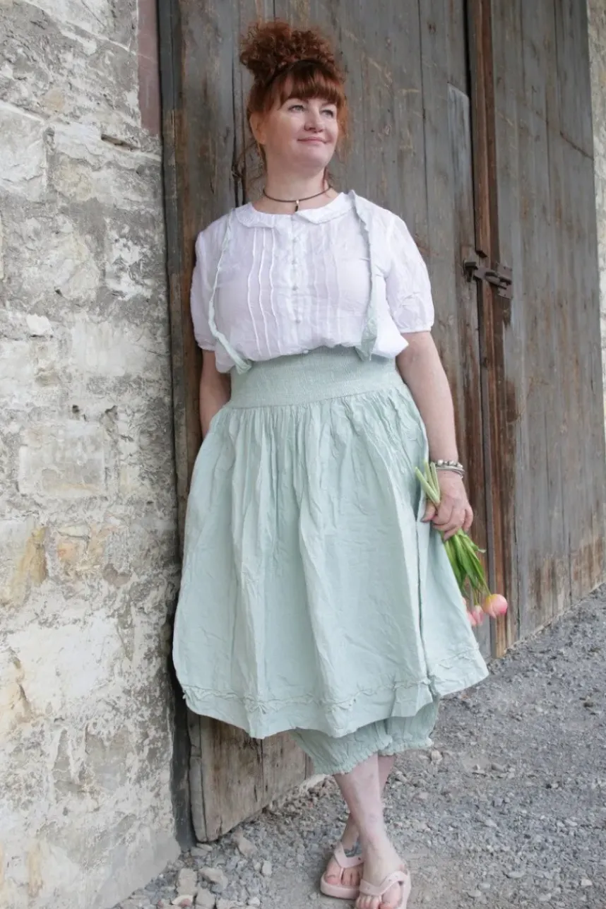 Ewa i Walla Bluse 44960 SAGA in reinweiss (white) - softer Sushi Voile aus Baumwolle & Viskose