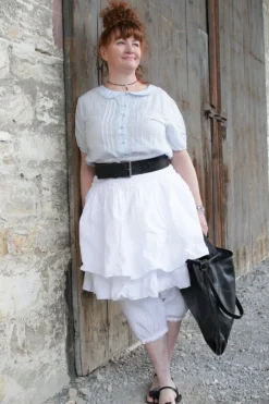 Ewa i Walla Bluse 44960 SAGA in pastellblau (ice blue) - softer Sushi Voile aus Baumwolle & Viskose