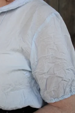 Ewa i Walla Bluse 44960 SAGA in pastellblau (ice blue) - softer Sushi Voile aus Baumwolle & Viskose