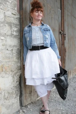 Ewa i Walla Bluse 44960 SAGA in pastellblau (ice blue) - softer Sushi Voile aus Baumwolle & Viskose