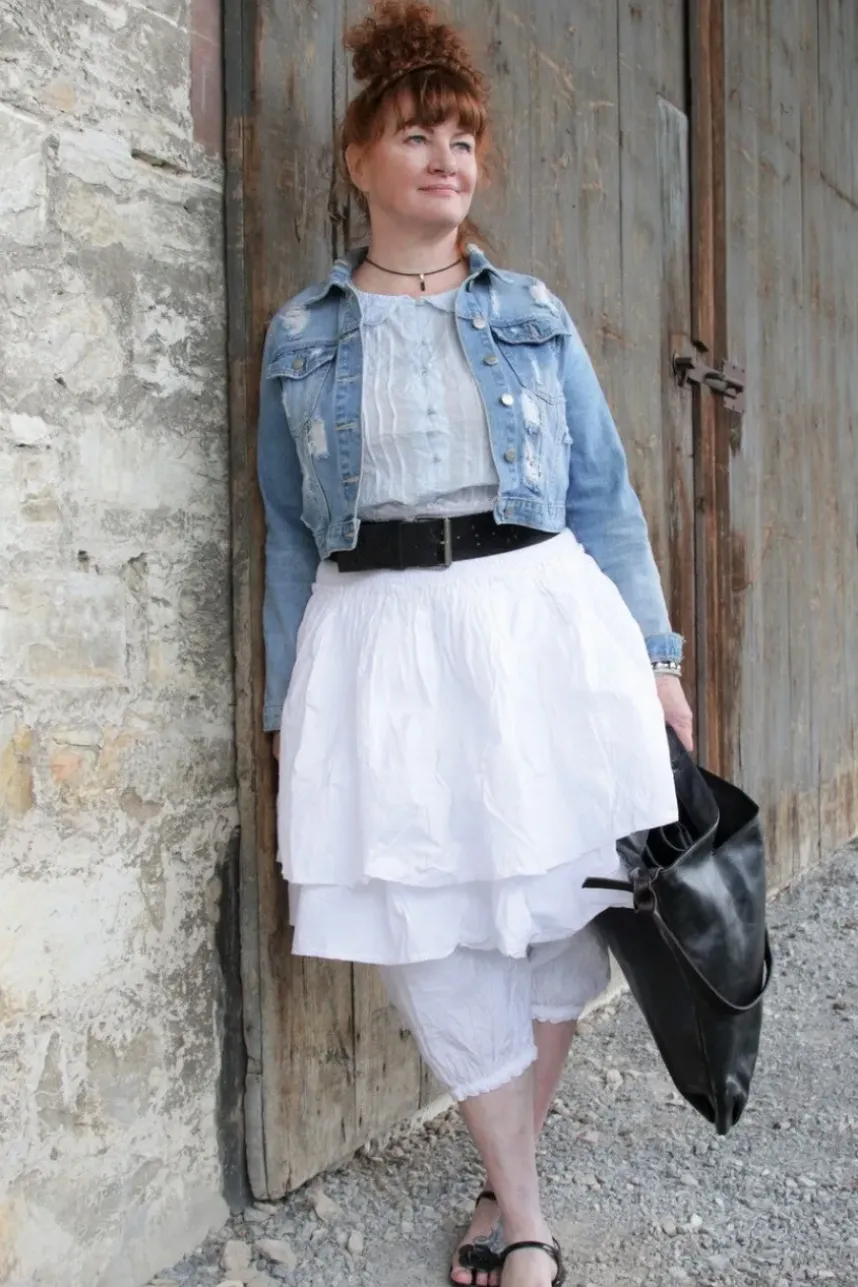 Ewa i Walla Bluse 44960 SAGA in pastellblau (ice blue) - softer Sushi Voile aus Baumwolle & Viskose