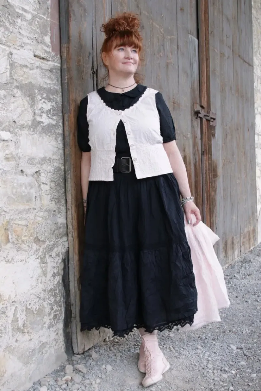 Ewa i Walla Bluse 44960 SAGA in schwarz (black) - softer Sushi Voile aus Baumwolle & Viskose