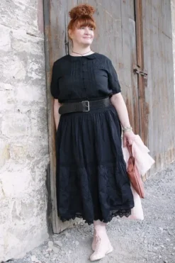 Ewa i Walla Bluse 44960 SAGA in schwarz (black) - softer Sushi Voile aus Baumwolle & Viskose