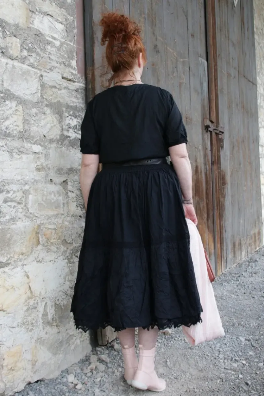 Ewa i Walla Bluse 44960 SAGA in schwarz (black) - softer Sushi Voile aus Baumwolle & Viskose