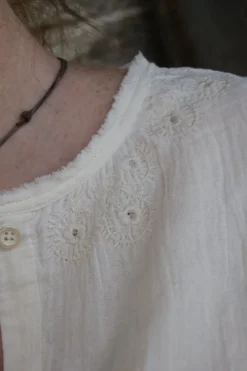 *Ewa i Walla Bluse 44104 SIGYN in cremeweiß (cream) - softe Winterbaumwolle