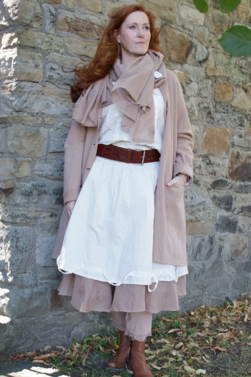 *Ewa i Walla Bluse 44105 VALFRIED in natur (cream) - reine Knitterbaumwolle