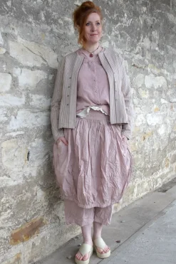 Ewa i Walla Bluse AGNA 44123 in rose (pale mauve) - Sushi Voile aus Baumwolle und Viskose