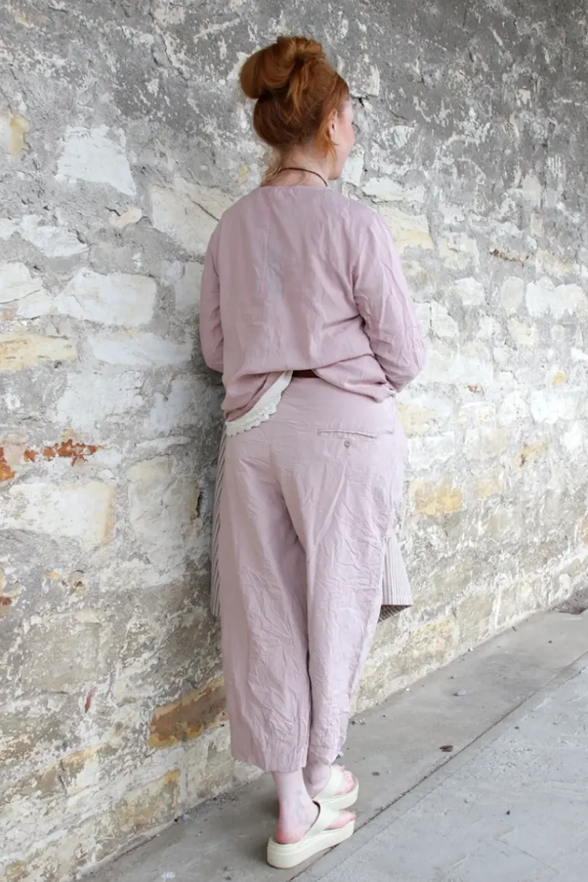 Ewa i Walla Bluse AGNA 44123 in rose (pale mauve) - Sushi Voile aus Baumwolle und Viskose