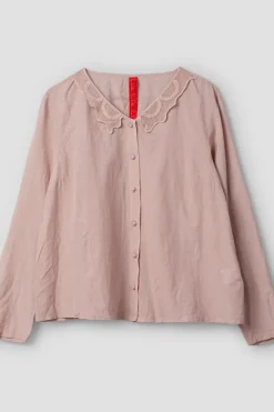 Ewa i Walla Bluse AGNA 44123 in rose (pale mauve) - Sushi Voile aus Baumwolle und Viskose