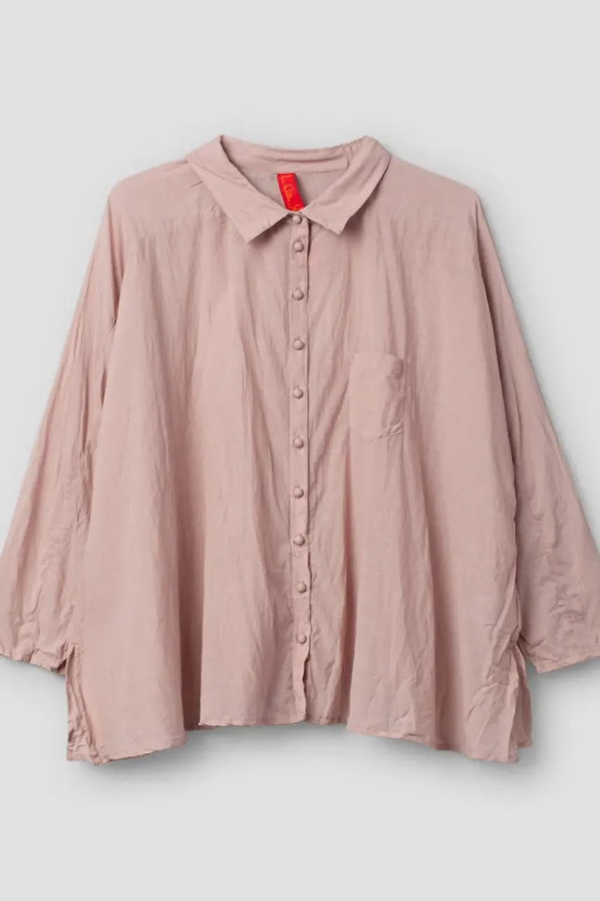 Ewa i Walla Bluse ERIS 44125 in rose (pale mauve) - Sushi Voile aus Baumwolle und Viskose
