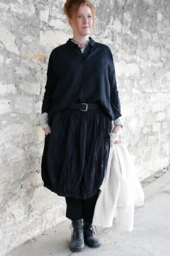 Ewa i Walla Bluse ERIS 44125 in schwarz (black) - Sushi Voile aus Baumwolle und Viskose