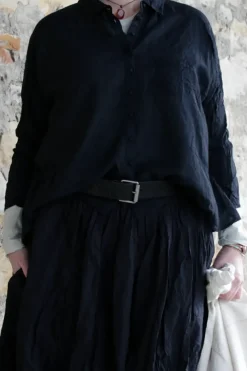 Ewa i Walla Bluse ERIS 44125 in schwarz (black) - Sushi Voile aus Baumwolle und Viskose