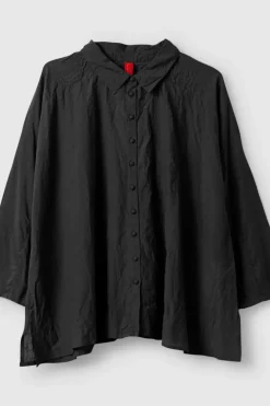 Ewa i Walla Bluse ERIS 44125 in schwarz (black) - Sushi Voile aus Baumwolle und Viskose