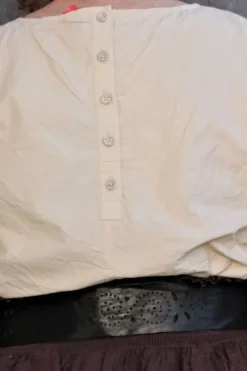 Ewa i Walla Bluse LOLLO 44882 in ivory/beige - reine Baumwolle