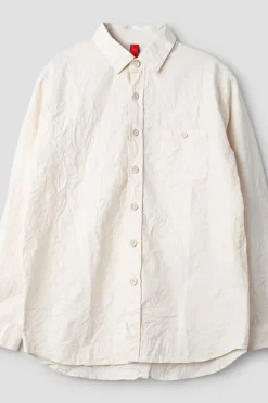 *Ewa i Walla Herren Hemd 10003 TORE in hellem creme (cream) - reine Knitterbaumwolle