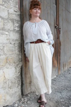 Ewa i Walla Hose 11396 AMINA in natur (cream) - reine Knitterbaumwolle