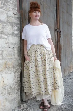 Ewa i Walla Hose 11396 AMINA in natur (cream) - reine Knitterbaumwolle