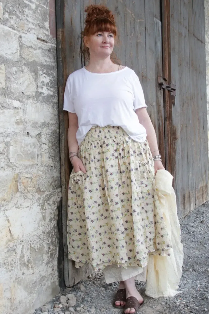 Ewa i Walla Hose 11396 AMINA in natur (cream) - reine Knitterbaumwolle