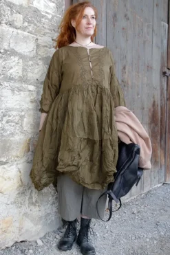 *Ewa i Walla Hose 11412 HENNY in grau rose fein gestreift - reine Baumwolle