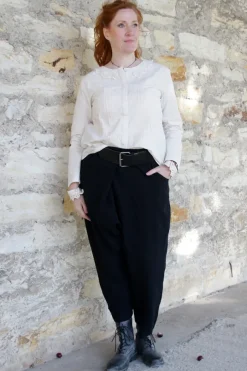 *Ewa i Walla Hose 11416 MAJVI in schwarz (black) - kuschelige Wolle & Baumwolle