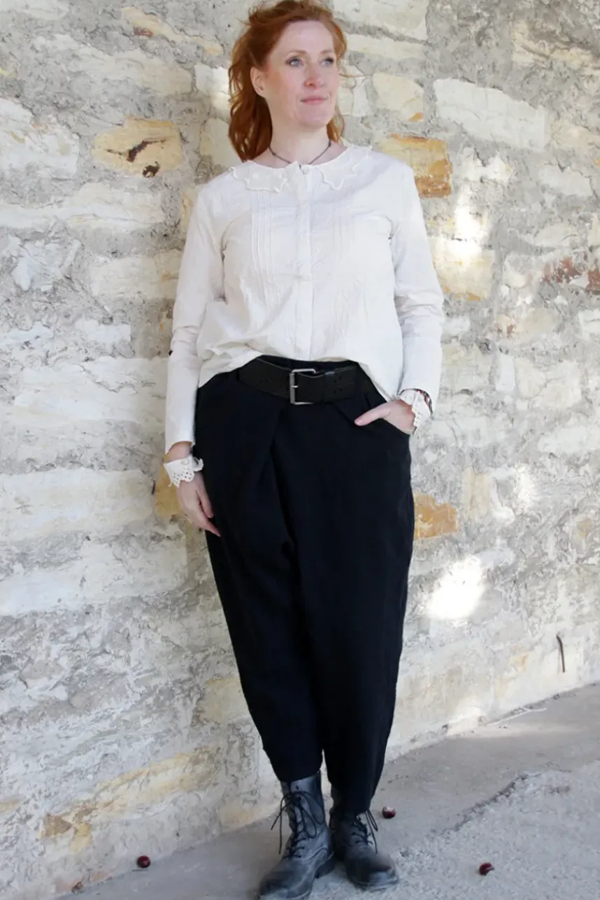 *Ewa i Walla Hose 11416 MAJVI in schwarz (black) - kuschelige Wolle & Baumwolle