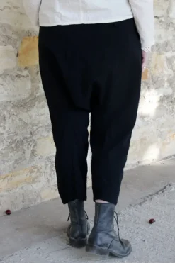 *Ewa i Walla Hose 11416 MAJVI in schwarz (black) - kuschelige Wolle & Baumwolle