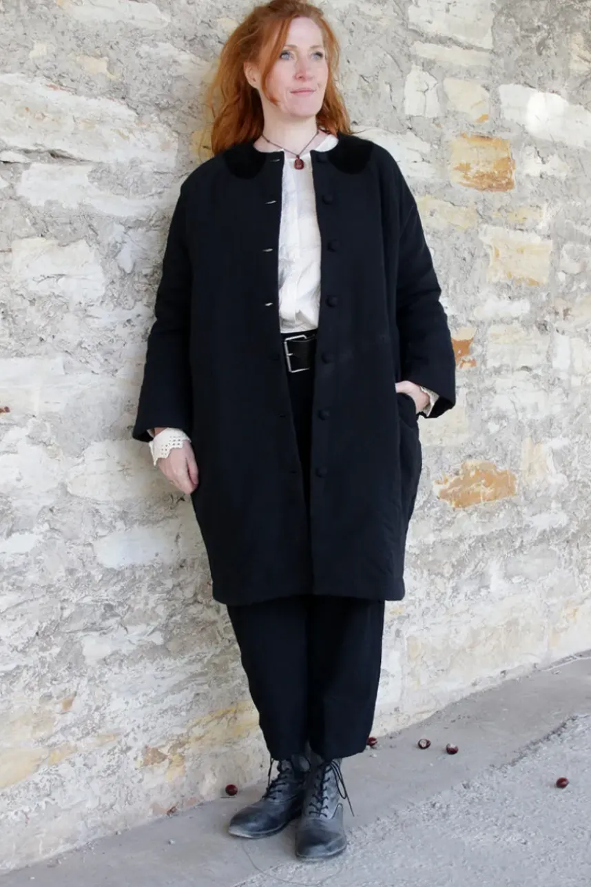 *Ewa i Walla Hose 11416 MAJVI in schwarz (black) - kuschelige Wolle & Baumwolle